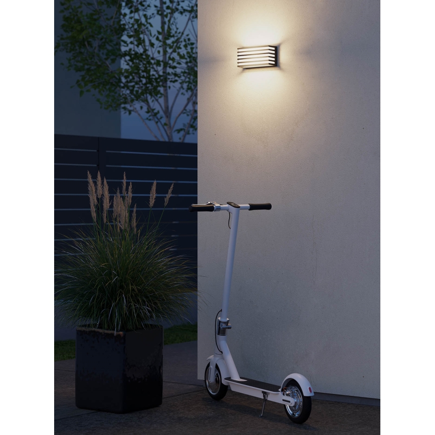 Redo 90639 - Aplique LED para exterior BLAZE LED/12W/230V 3000K IP54 antracita