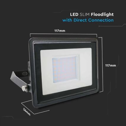 Reflector LED con conexión directa SAMSUNG CHIP LED/30W/230V IP65 4000K