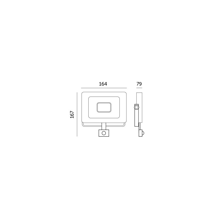 Reflector LED con sensor LED/30W/230V 6500K IP44