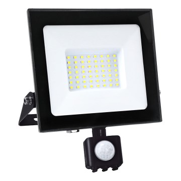 Reflector LED con sensor LED/50W/230V 6500K IP44 negro