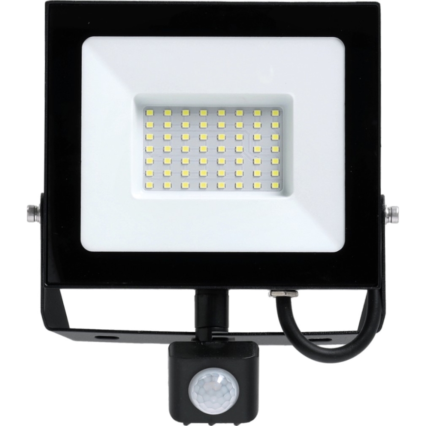 Reflector LED con sensor LED/50W/230V 6500K IP44 negro