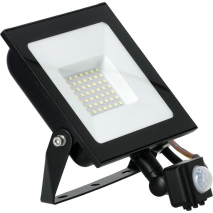 Reflector LED con sensor LED/50W/230V 6500K IP44 negro