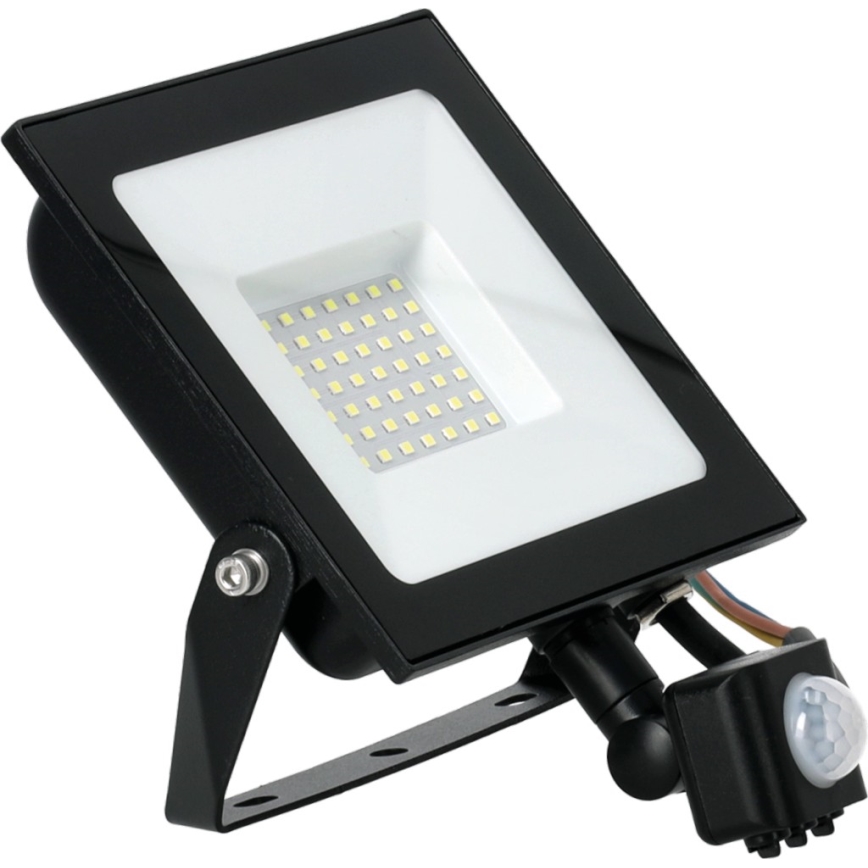 Reflector LED con sensor LED/50W/230V 6500K IP44 negro