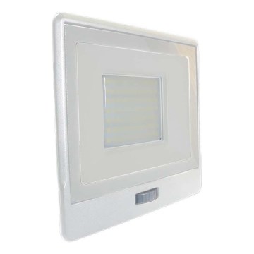 Reflector LED con sensor LED/50W/230V 6500K IP65 blanco
