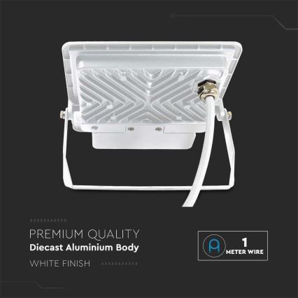 Reflector LED con sensor LED/50W/230V 6500K IP65 blanco