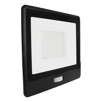 Reflector LED con sensor LED/50W/230V 6500K IP65 negro