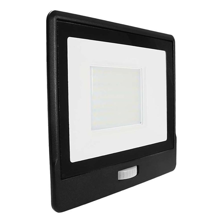 Reflector LED con sensor LED/50W/230V 6500K IP65 negro