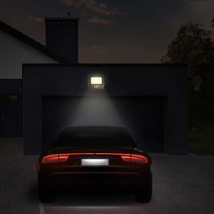 Reflector LED con sensor LED/50W/230V 6500K IP65 negro