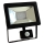 Reflector LED con sensor NOCTIS 2 SMD LED/10W/230V IP44 630lm negro