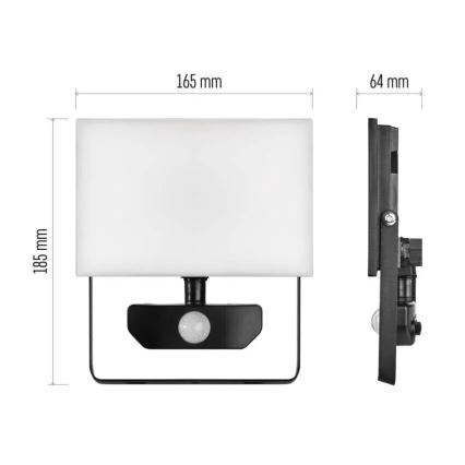 Reflector LED con sensor TAMBO LED/30W/230V 4000K IP54