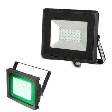 Reflector LED LED/20W/230V IP65 luz verde