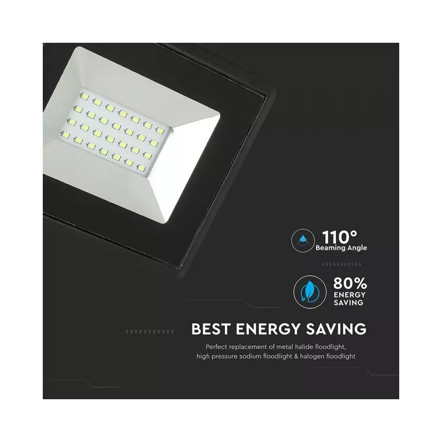 Reflector LED LED/20W/230V IP65 luz verde