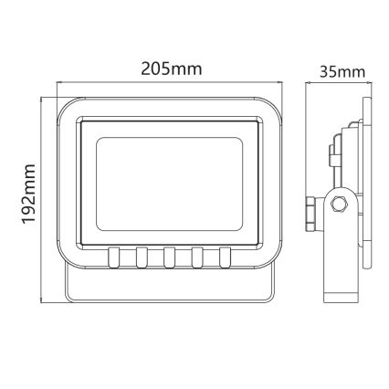 Reflector LED LED/50W/230V IP65