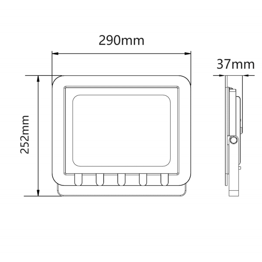 Reflector LED para exteriores LED/100W/230V 6500K IP65