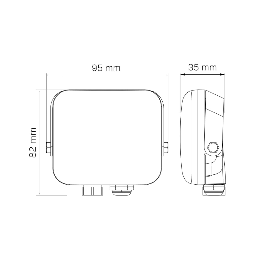 Reflector LED para exteriores MILKY LED/10W/230V 4000K IP65 negro