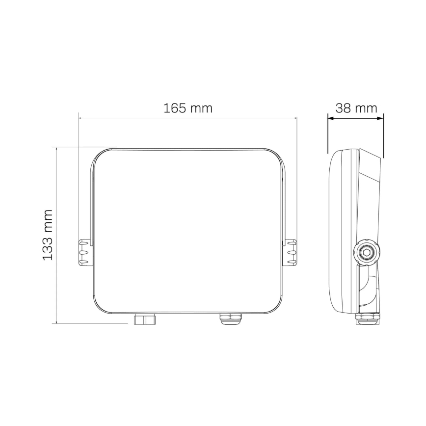 Reflector LED para exteriores MILKY LED/30W/230V 4000K IP65 negro