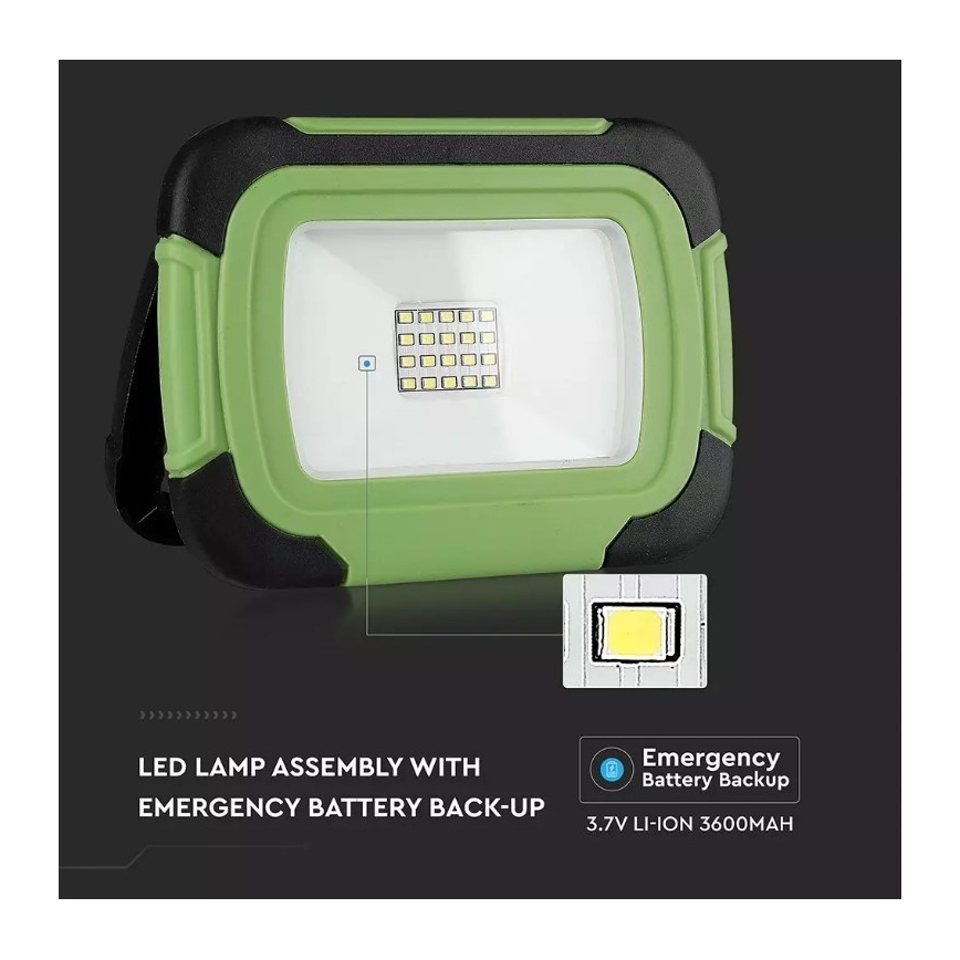 Reflector LED recargable y regulable SAMSUNG CHIP + función SOS 20W/3,7V/USB IP44