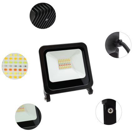 Reflector LED RGBW regulable LED/24W/230V Wi-Fi IP65