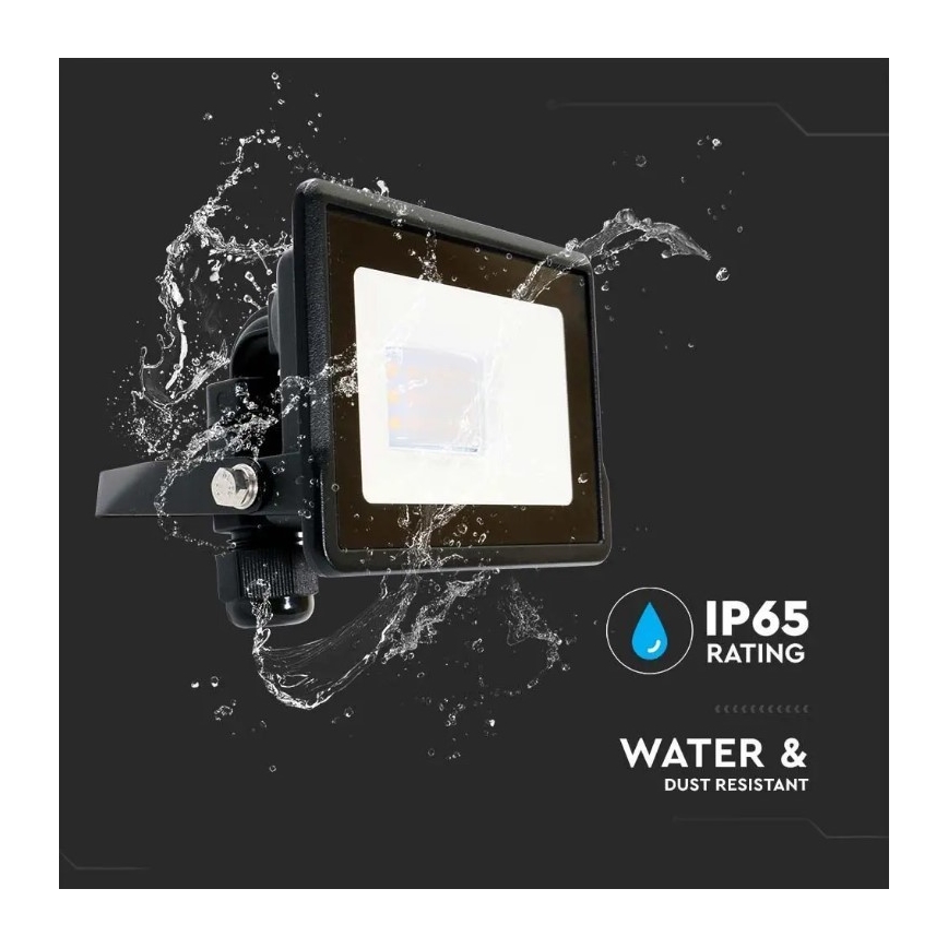 Reflector LED SAMSUNG CHIP LED/10W/230V IP65 6500K negro