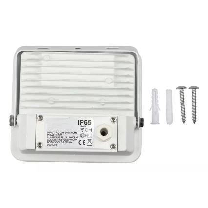 Reflector LED Smart regulable RGB LED/20W/230V IP65 blanco