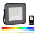 Reflector LED Smart regulable RGB LED/20W/230V IP65 negro