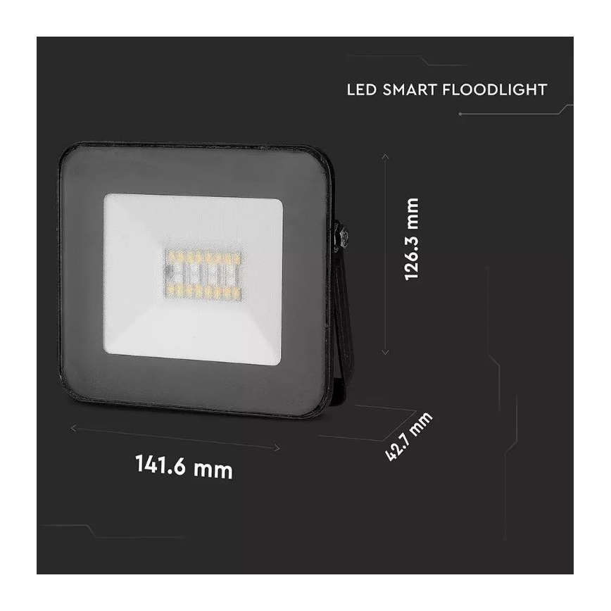Reflector LED Smart regulable RGB LED/20W/230V IP65 negro