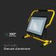 Reflector portátil LED SAMSUNG CHIP LED/100W/230V IP65 6500K negro/amarillo