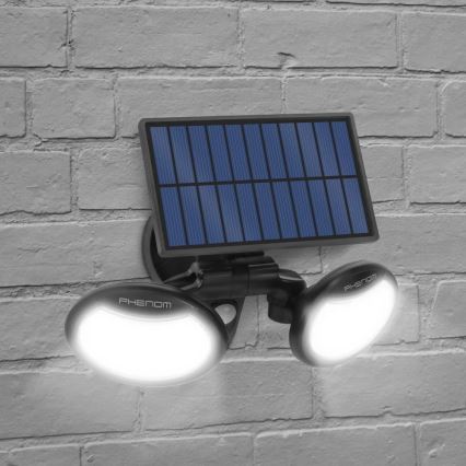 Reflector solar LED con sensor 2xLED/4W/5V IP65