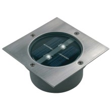 Reflector solar LED con sensor LED/0,12W/2xAAA IP67 acero inoxidable cuadrado