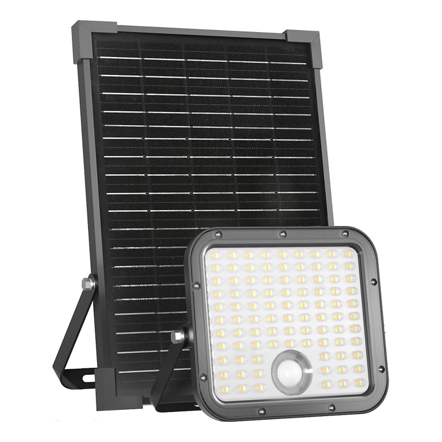 Reflector solar LED de exterior con sensor LED/30W/6,4V IP65 3000/4000K + control remoto