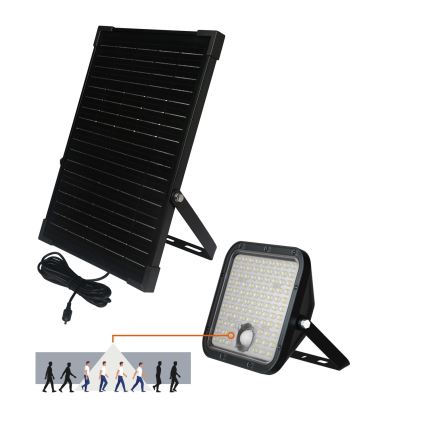 Reflector solar LED de exterior con sensor LED/30W/6,4V IP65 3000/4000K + control remoto