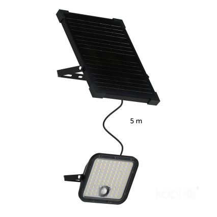 Reflector solar LED de exterior con sensor LED/30W/6,4V IP65 3000/4000K + control remoto