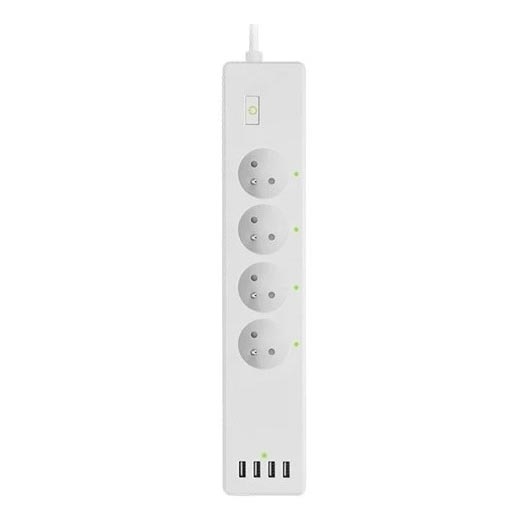 Regleta con interruptor SMART 1,8 m 4Z + 4xUSB Wi-Fi Tuya