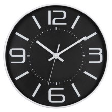 Reloj de pared 1xAA 29 cm negro