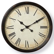 Reloj de pared 1xAA d. 50 cm beige/negro