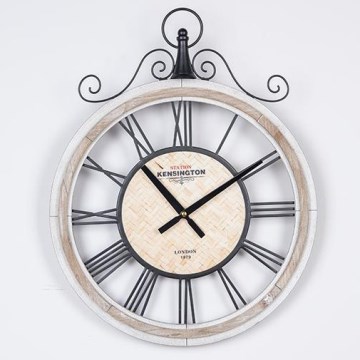 Reloj de pared 1xAA diá. 40 cm beige