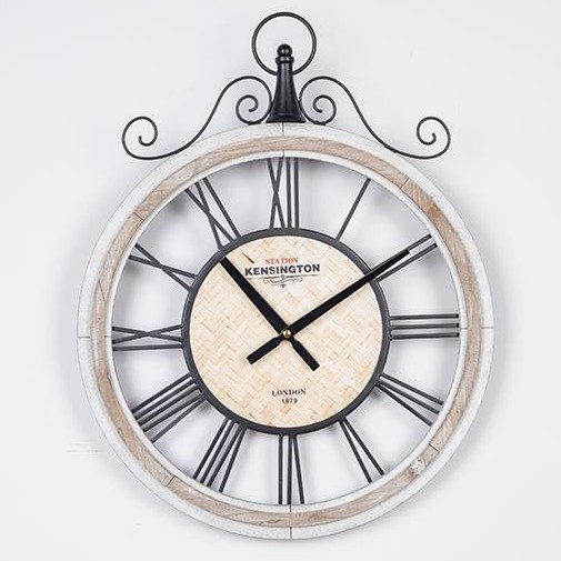 Reloj de pared 1xAA diá. 40 cm beige