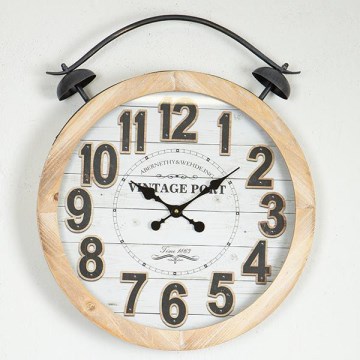Reloj de pared 1xAA diá. 50 cm beige