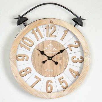 Reloj de pared 1xAA diá. 50 cm beige