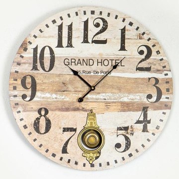 Reloj de pared 1xAA diá. 58,2 cm beige