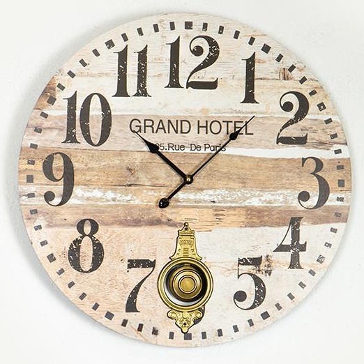 Reloj de pared 1xAA diá. 58,2 cm beige