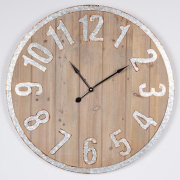 Reloj de pared 1xAA diá. 60 cm beige