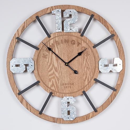 Reloj de pared 1xAA diá. 60 cm beige