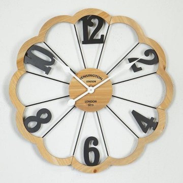 Reloj de pared 1xAA diá. 60 cm beige/negro