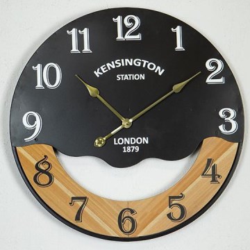 Reloj de pared 1xAA diá. 60 cm negro/beige