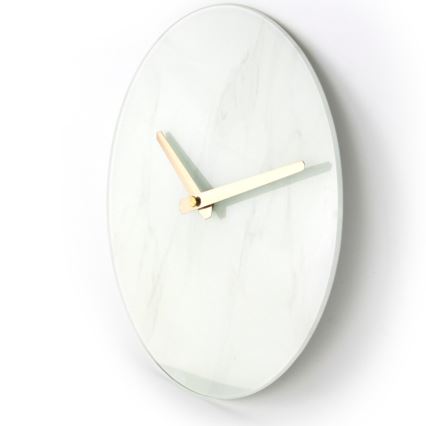 Reloj de pared 1xAAA mármol/cobre