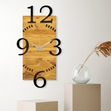 Reloj de pared 41x74 cm 1xAA madera/metal