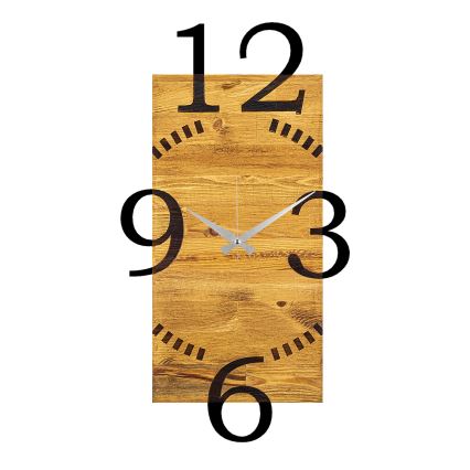 Reloj de pared 41x74 cm 1xAA madera/metal