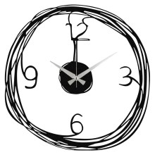 Reloj de pared 48 cm 1xAA negro