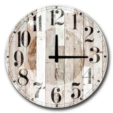 Reloj de pared 50 cm 1xAA marrón